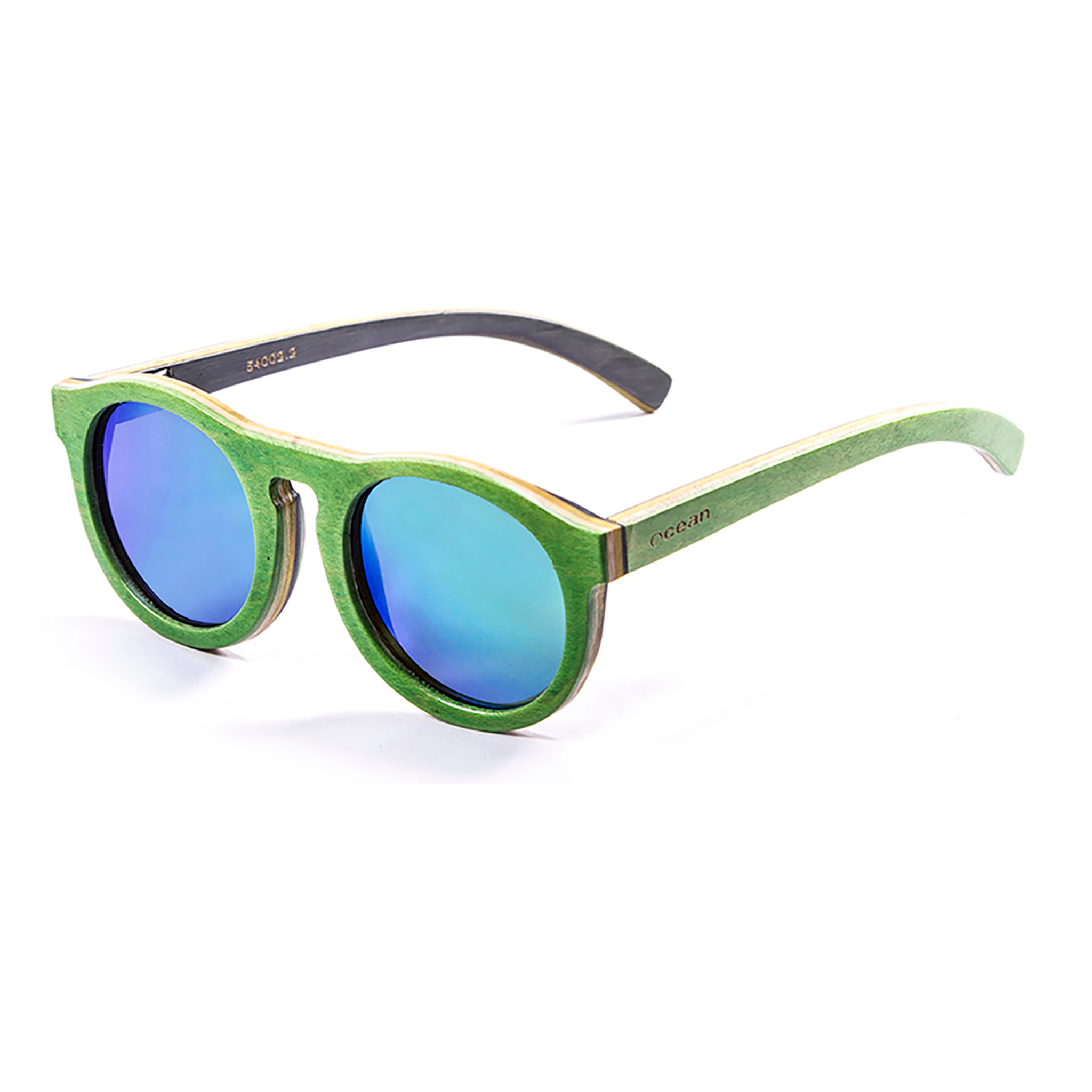 Gafas de sol OCEAN FIJI - De madera skate verde y / Revo verde