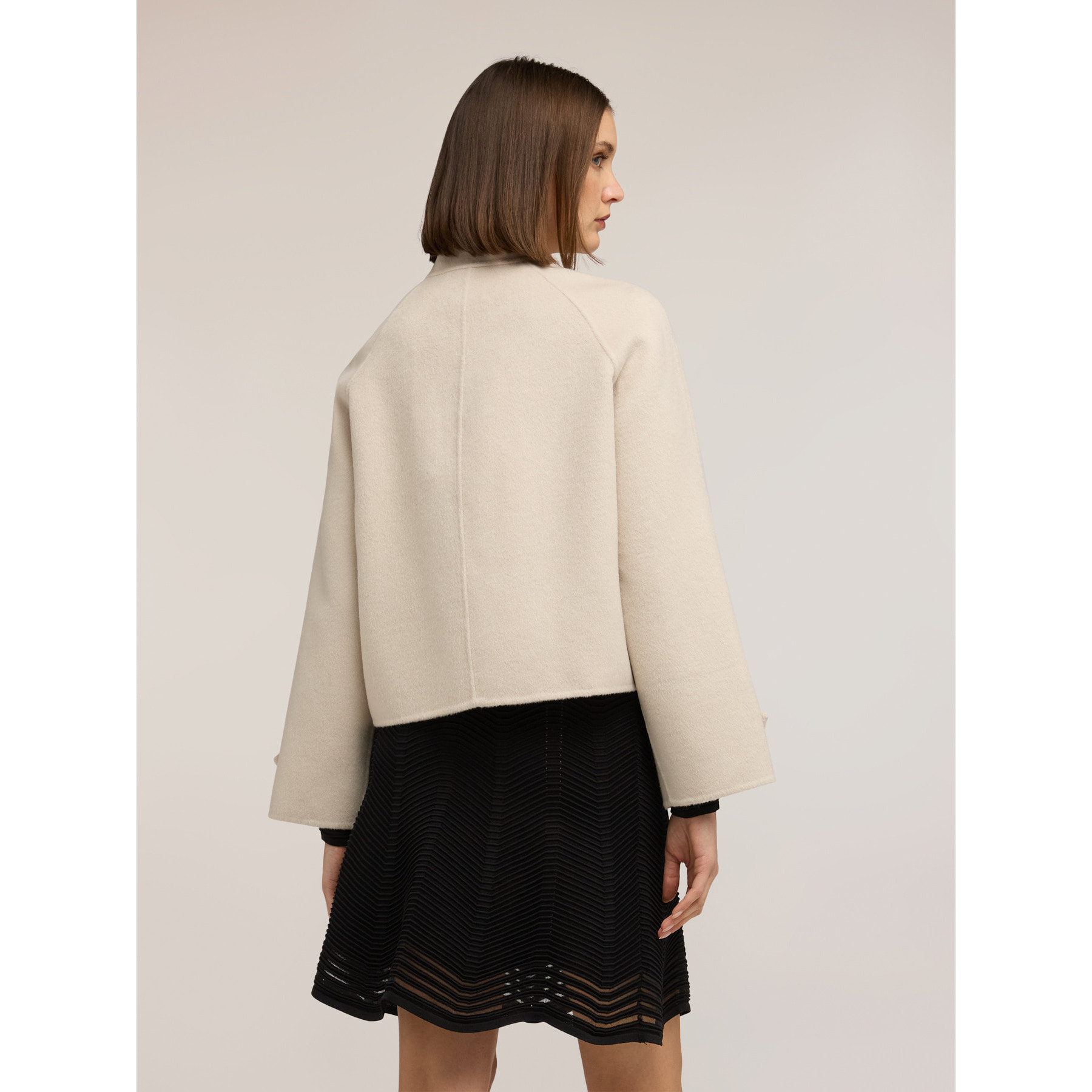 Motivi - Cappotto caban in double misto lana - Bianco