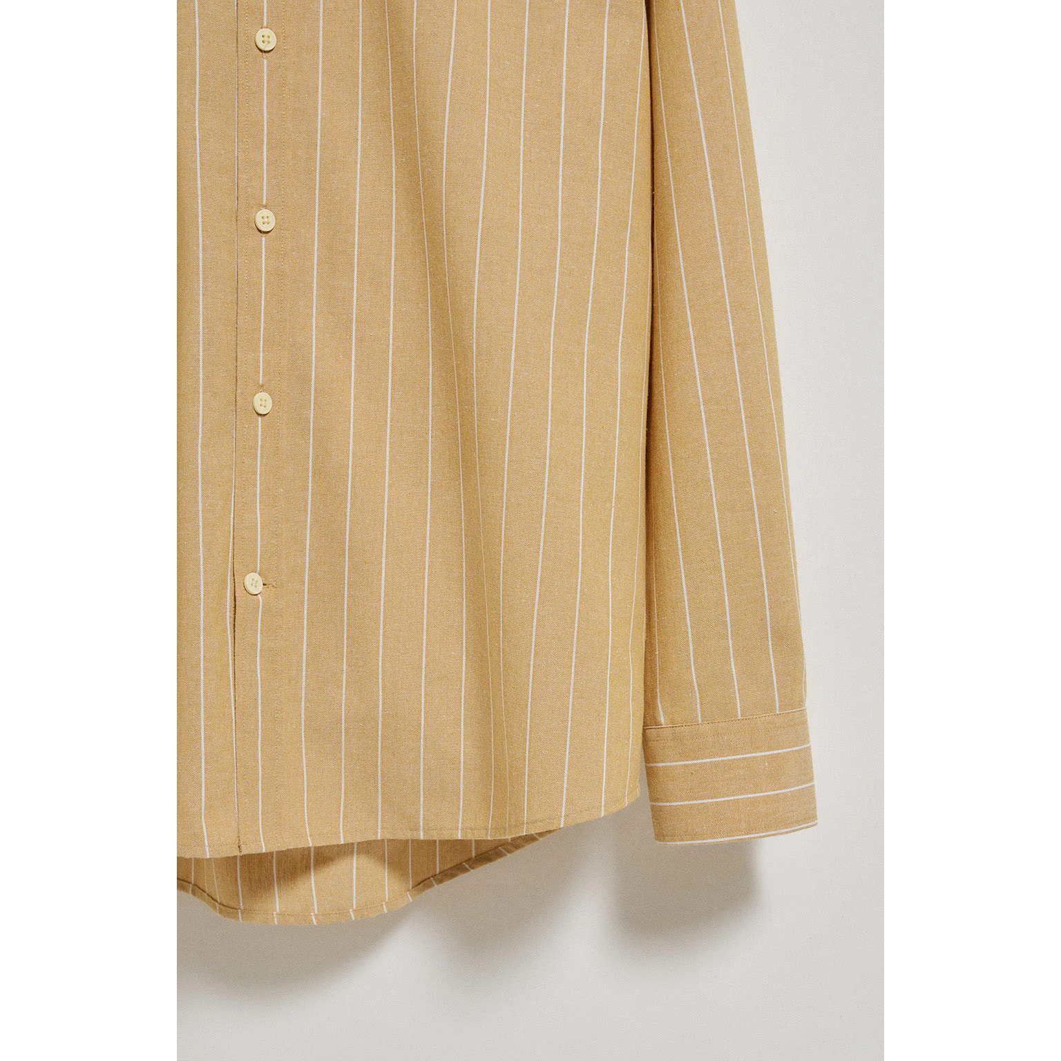 Camicia senape St James regular fit con logo Rigby Go