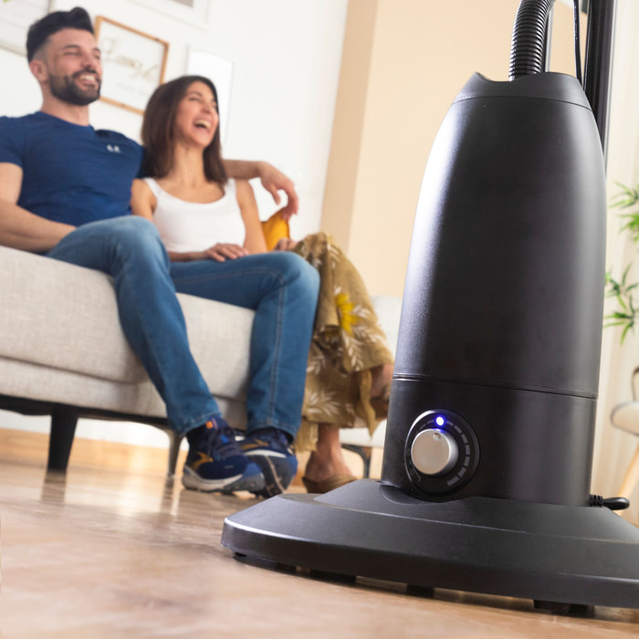 Ventilatore a piantana con funzione nebulizzatrice e telecomando Mistinn - nero - 2,8 l