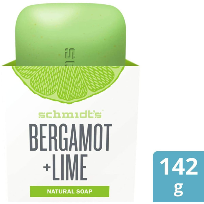 Pack de 3 - Schmidt's Savon Bergamote et Citron Vert 142 g