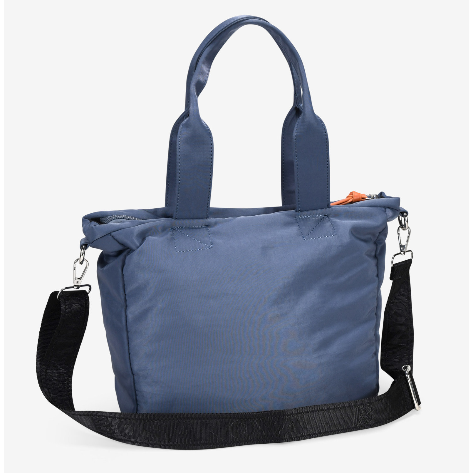 Bolso deportivo azul con cremallera