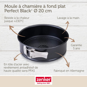 Moule à manqué à charnière 20 cm Zenker PerfectBack+