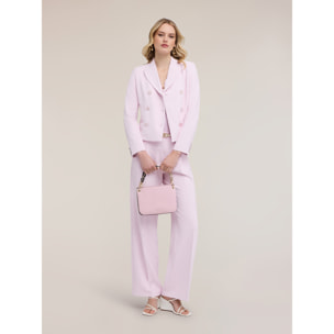 Motivi - Chaqueta cruzada en cady crêpe - Rosa