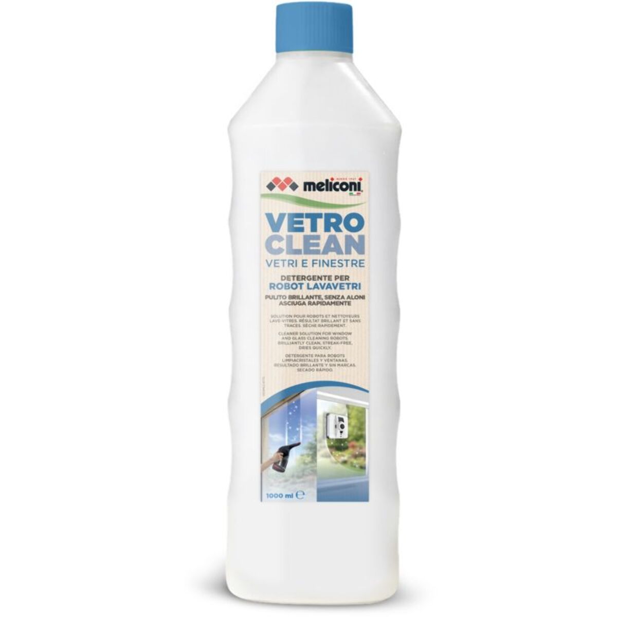 Détergent MELICONI VETRO CLEAN robots et laveur de vitres