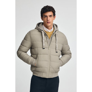 Chaqueta Comet color piedra con logo Polo Club