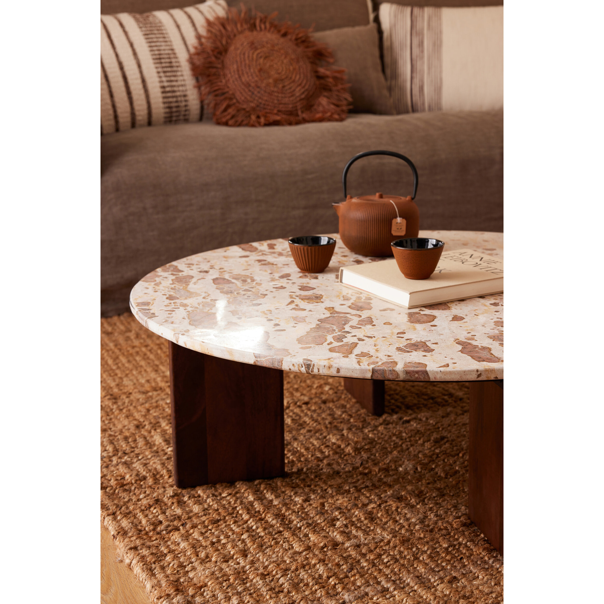 J-Line tasse - métal - brun - 2 boîtes de 2 pièces