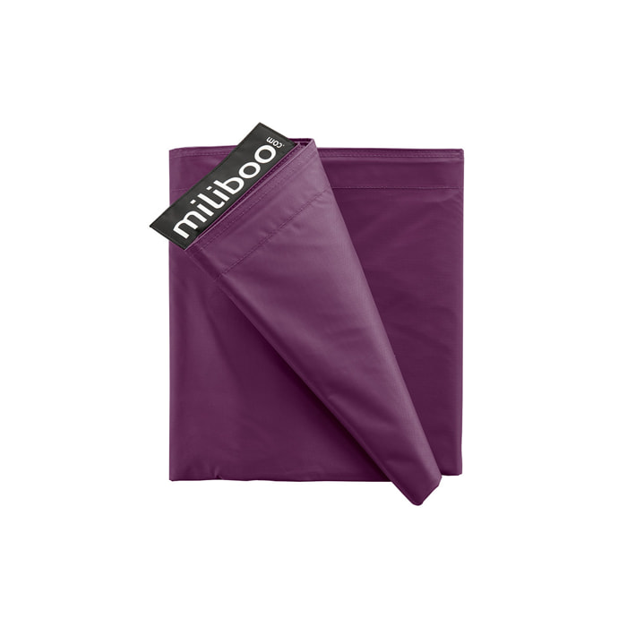 Housse de pouf géant prune BIG MILIBAG