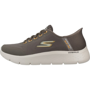 Sneakers De  Hombre Slip-ins Go Walk Flex Netro Marron