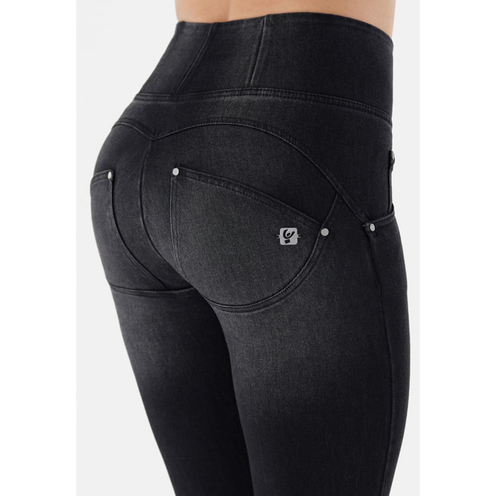 Jeans push up WR.UP® superskinny con vita alta in denim navetta con strappi