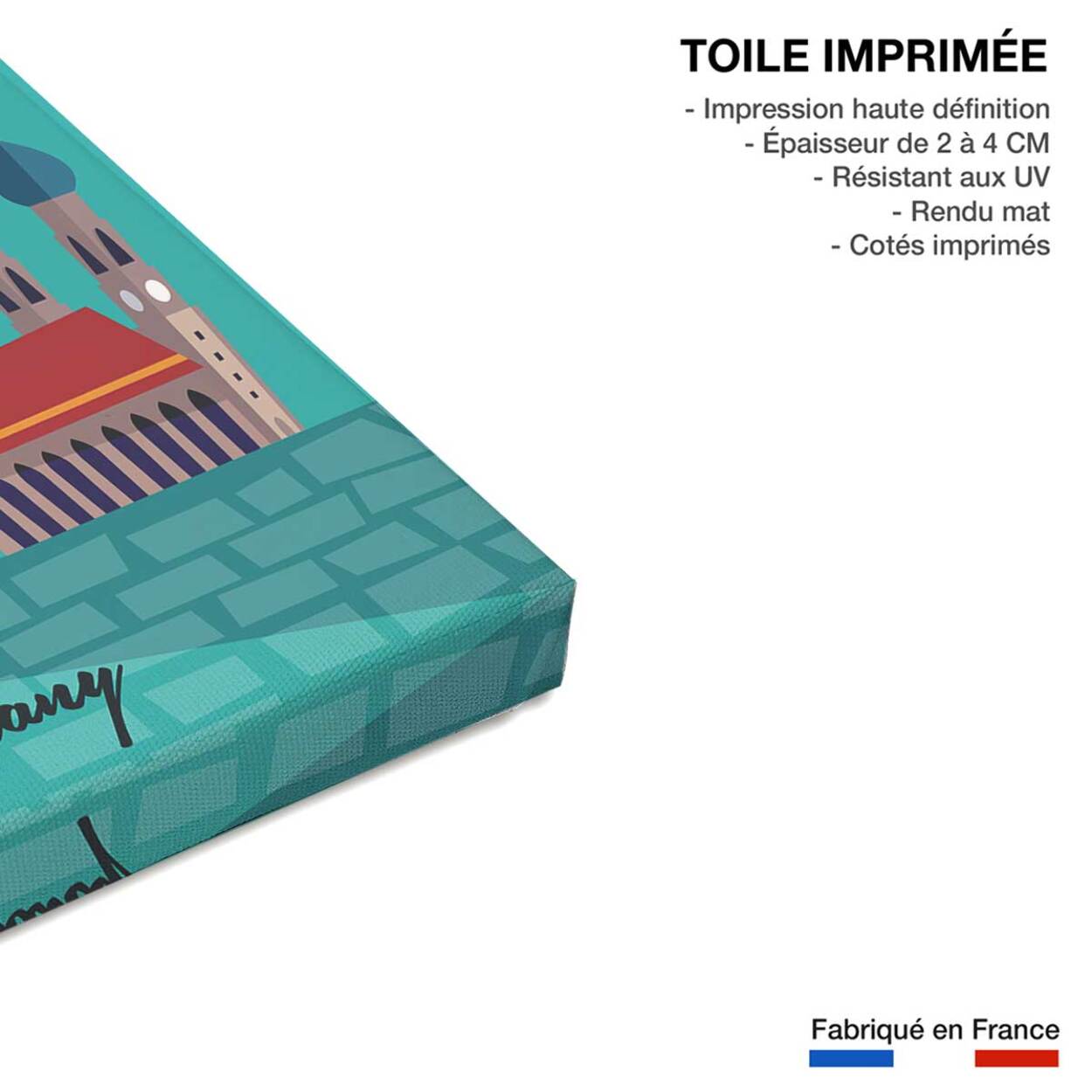 Tableau retro munchen Toile imprimée