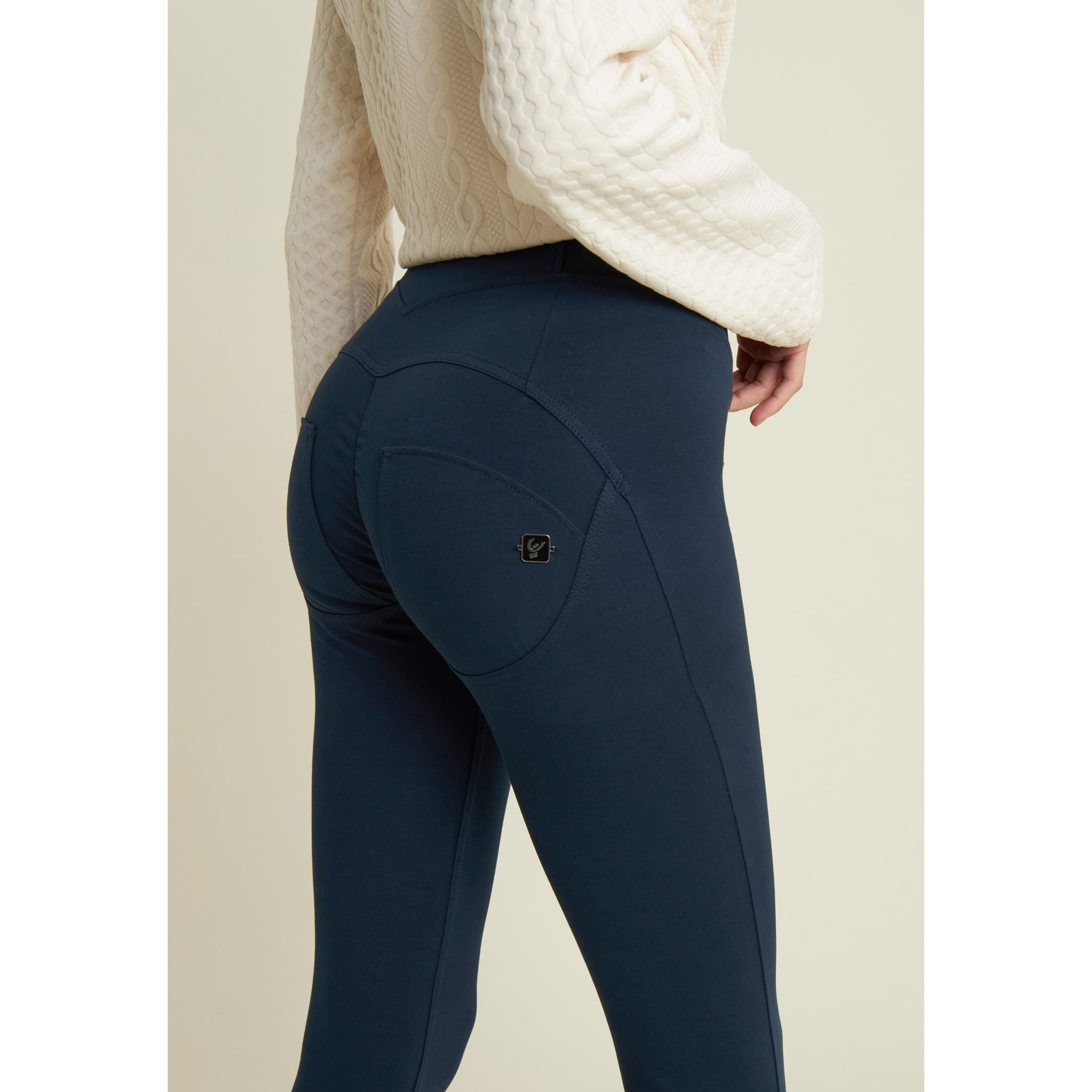WR.UP® superskinny 7/8 vita alta con inserti jacquard