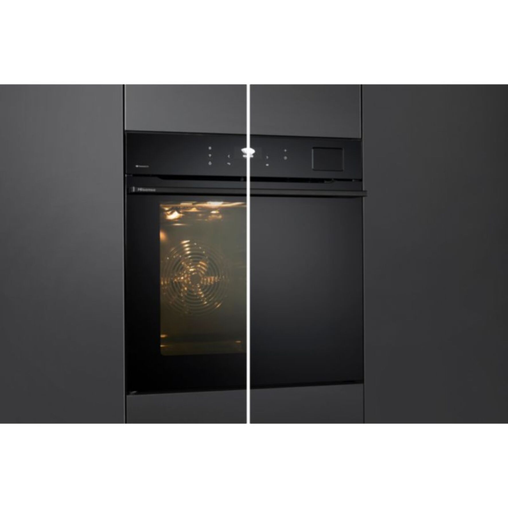 Four encastrable HISENSE BAS614P8B - Catalyse, Air Fry, Ajout Vapeur Steam Add, Grand Volume 77L