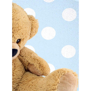 Tapis enfant SUPER DOUX, Ours bleu