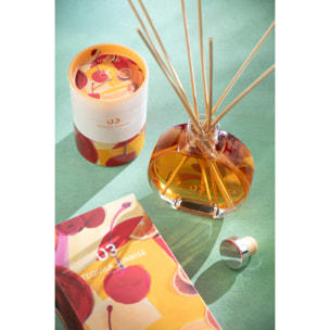 J-Line Bâtonnets parfumés Tequila Sunrise - verre - orange