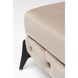 Pouf Bellissima velours beige Kare Design