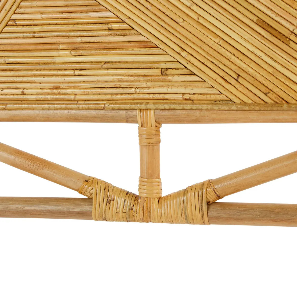Tête de lit "Tanae" rotin beige 160x105cm