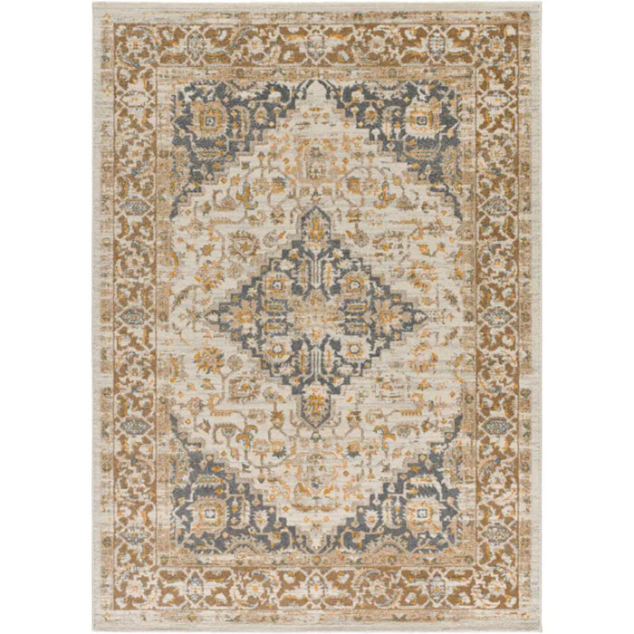 DELTA Alfombra vintage de pelo corto beige, varias medidas disponibles.