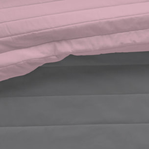 Naturals - Colcha Bouti - Lisa - Reversible - 100% Microfibra - 70 gr/m² - Rosa Viejo/I.807 Gris