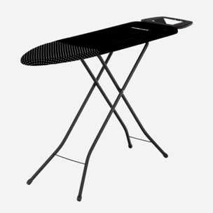 Tabla de Planchar Steezy Board | Altura Regulable | Funda Resistente 100% Algodón | Gran Superficie 110x32.5cm | Estructura para plancha | Ligera Manejable | Patas Antideslizantes - Mellerware