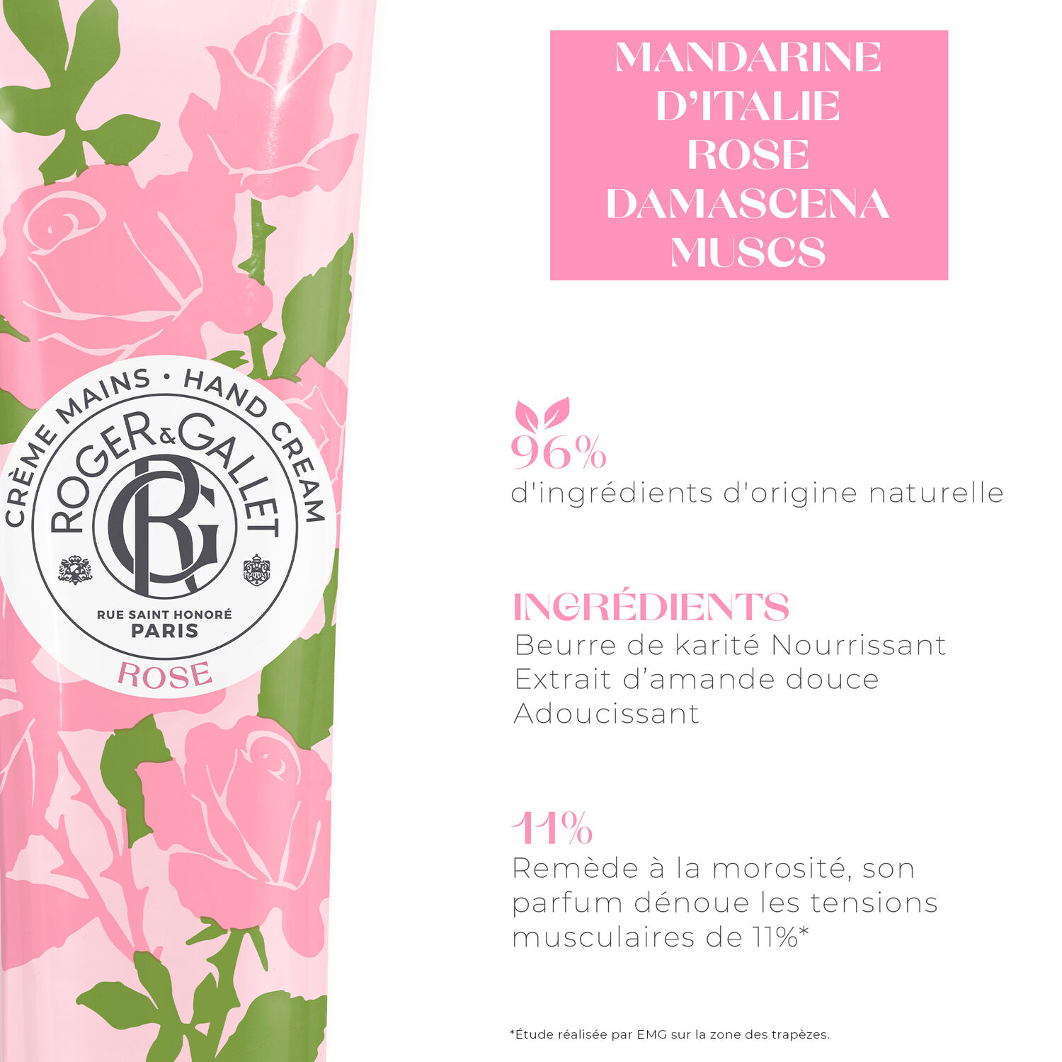 Rose - Crème Mains Bienfaisante 30 ml