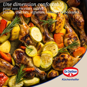 Plaque de cuisson avec couvercle 42 x 29 cm Dr. Oetker Bake and Go