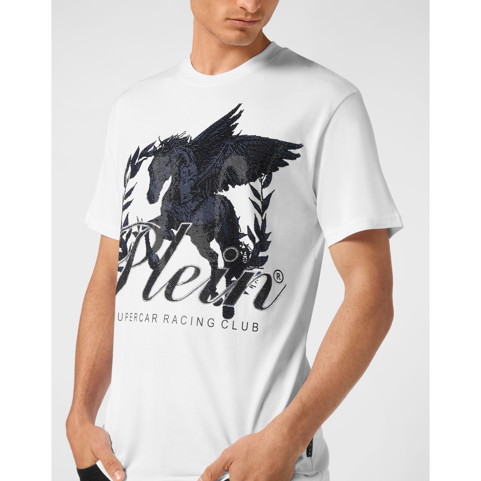 PHILIPP PLEIN Maglietta a girocollo RACING