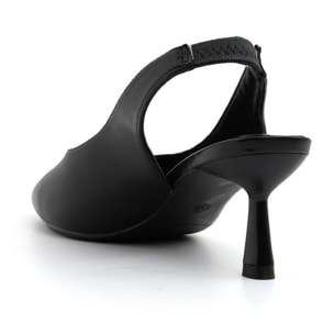 Slingback outline chic - NERO