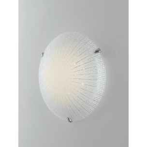 Plafoniera LED CHANTAL in vetro bianco 15W 4000K (luce naturale) 30 cm.