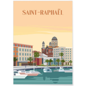 Affiche ville de Saint-Raphaël