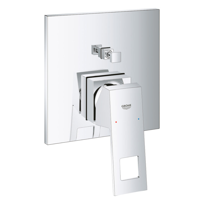 Mitigeur bain/douche Eurocube monocommande 2 sorties avec inverseur