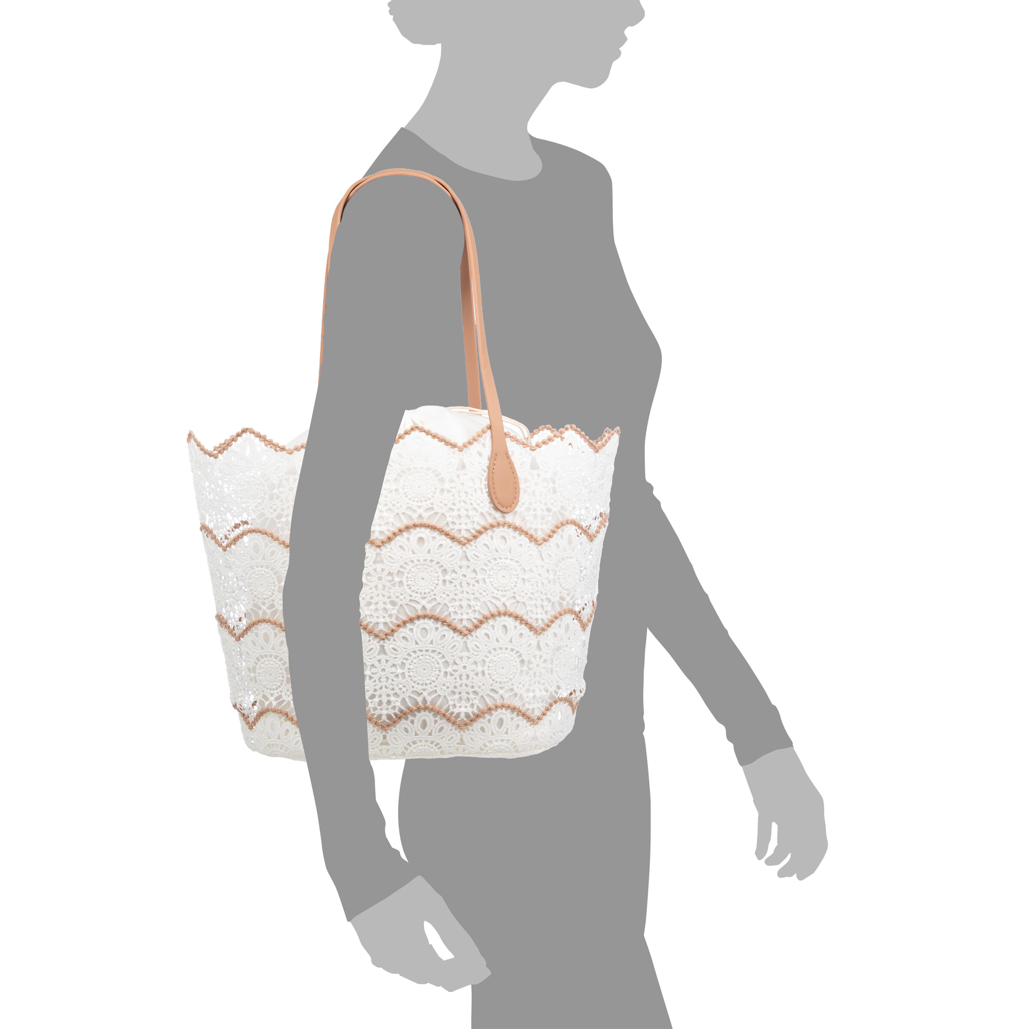 Biferno Borsa a spalla Donna. Realizzato in cotone.