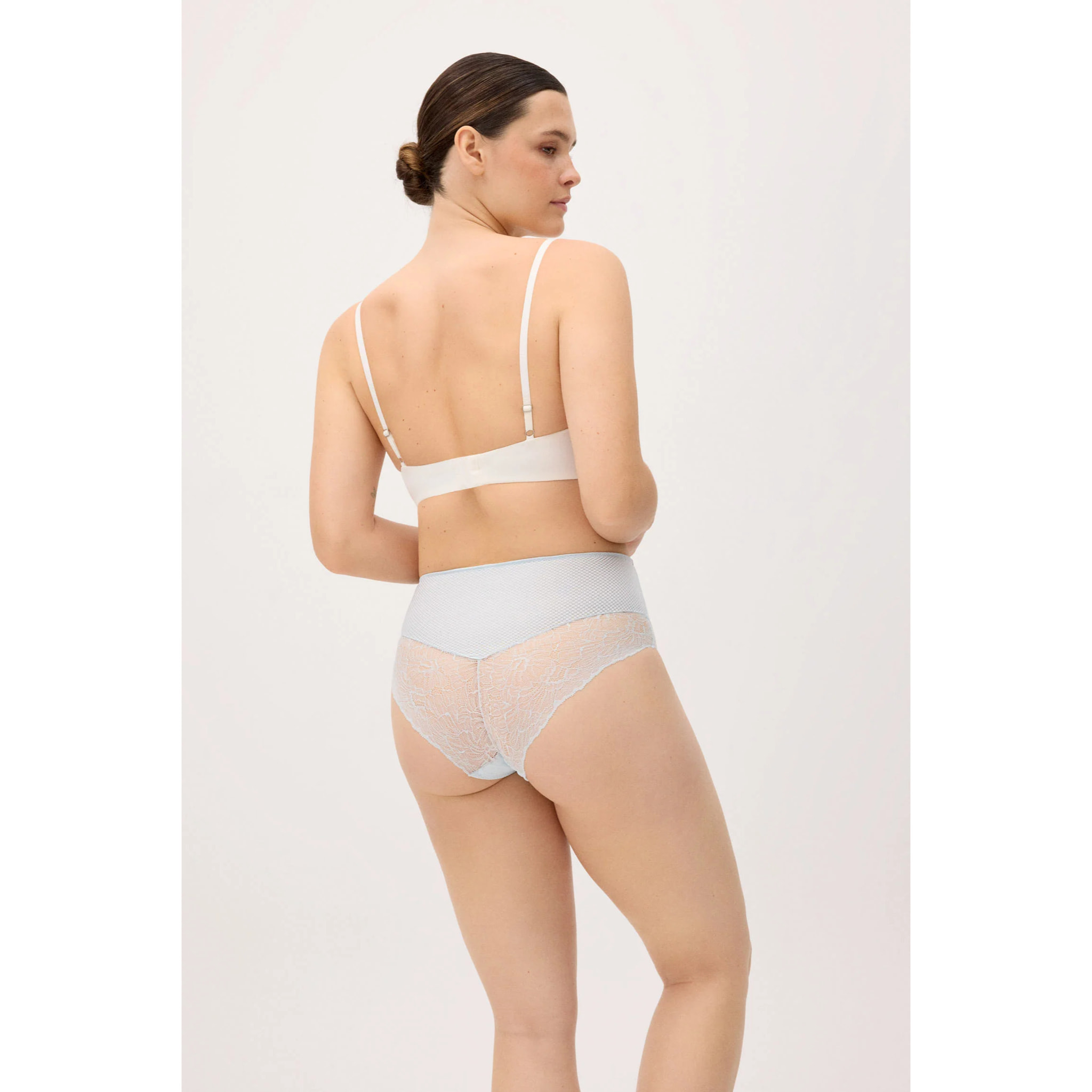 Slip vita alta donna Blu