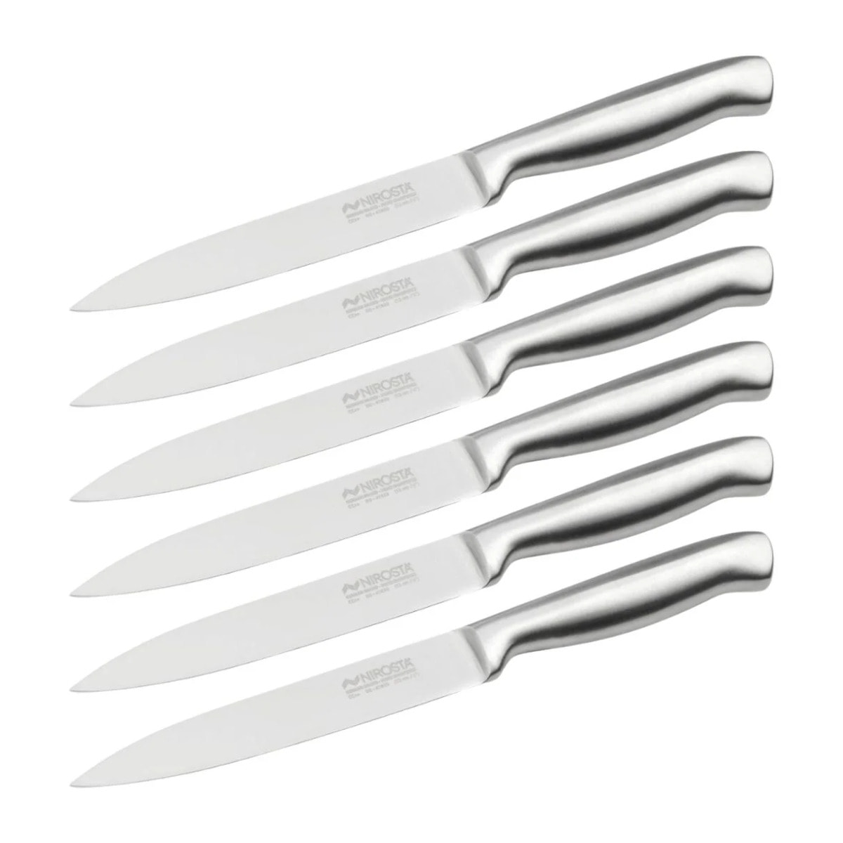 Set de 6 couteaux de cuisine 24 cm en inox Nirosta Star
