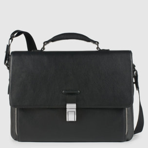 Piquadro Cartella porta computer espandibile con patta e scomparto porta iPad®Air/Air2