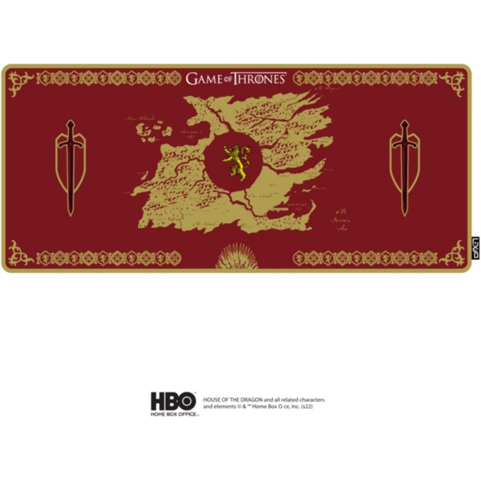 Tapis de souris LEXIP GAME OF THRONES LANNISTER XXL