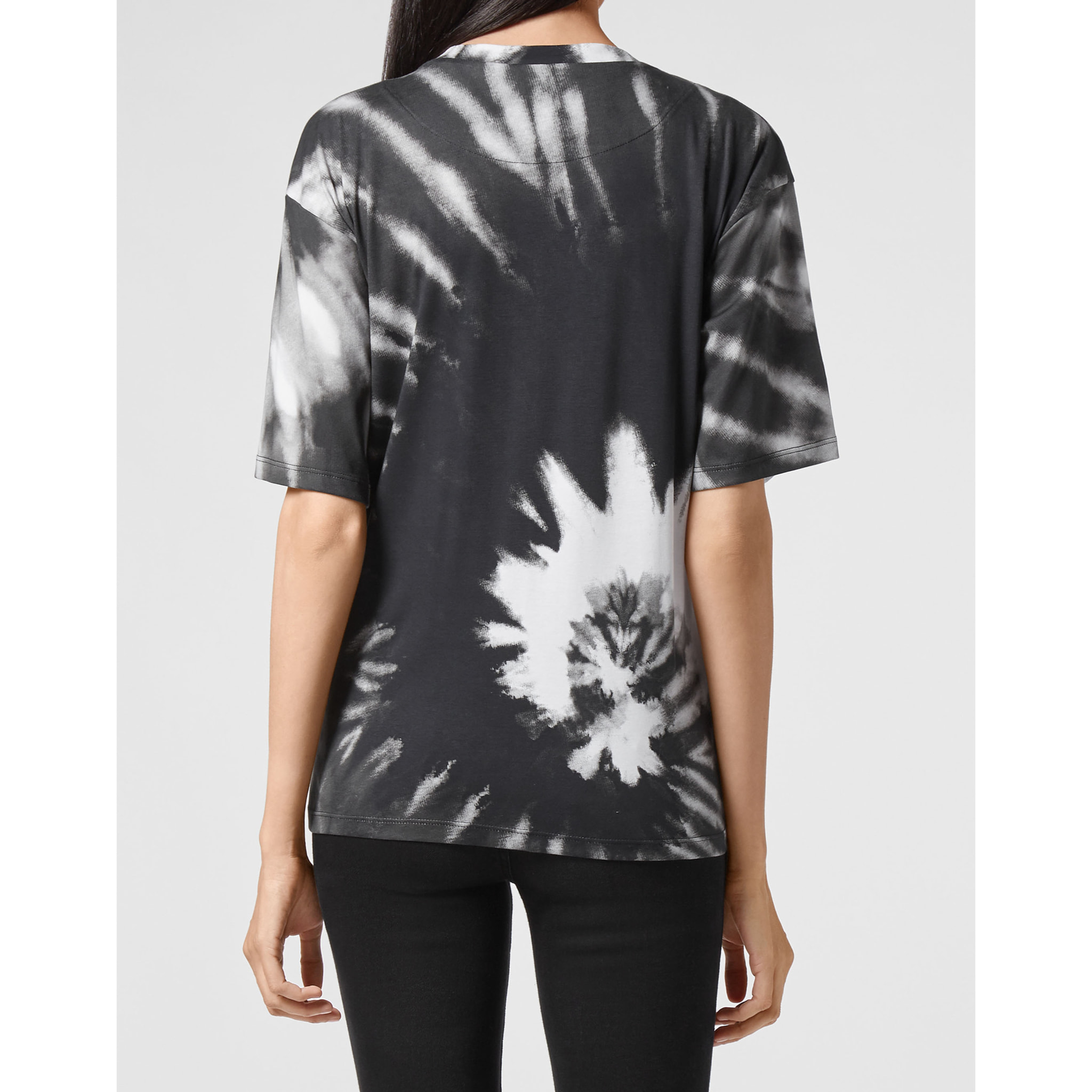 PHILIPP PLEIN T-Shirt Round Neck TIE DYE