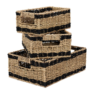 Panier Tresse Rectangulaire X3