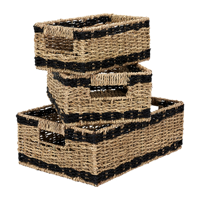 Panier Tresse Rectangulaire X3