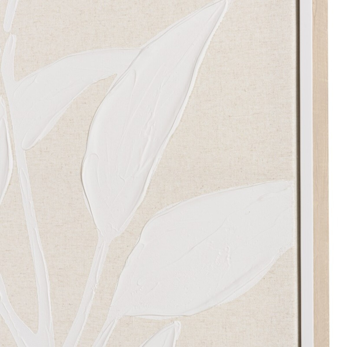 HOMER - Décoration murale 83x123cm motifs fleurs n°2, cadre naturel