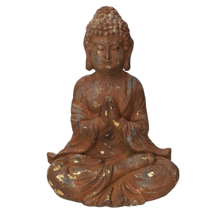 Buddha in resina bronzo cm28x20,5h38,5