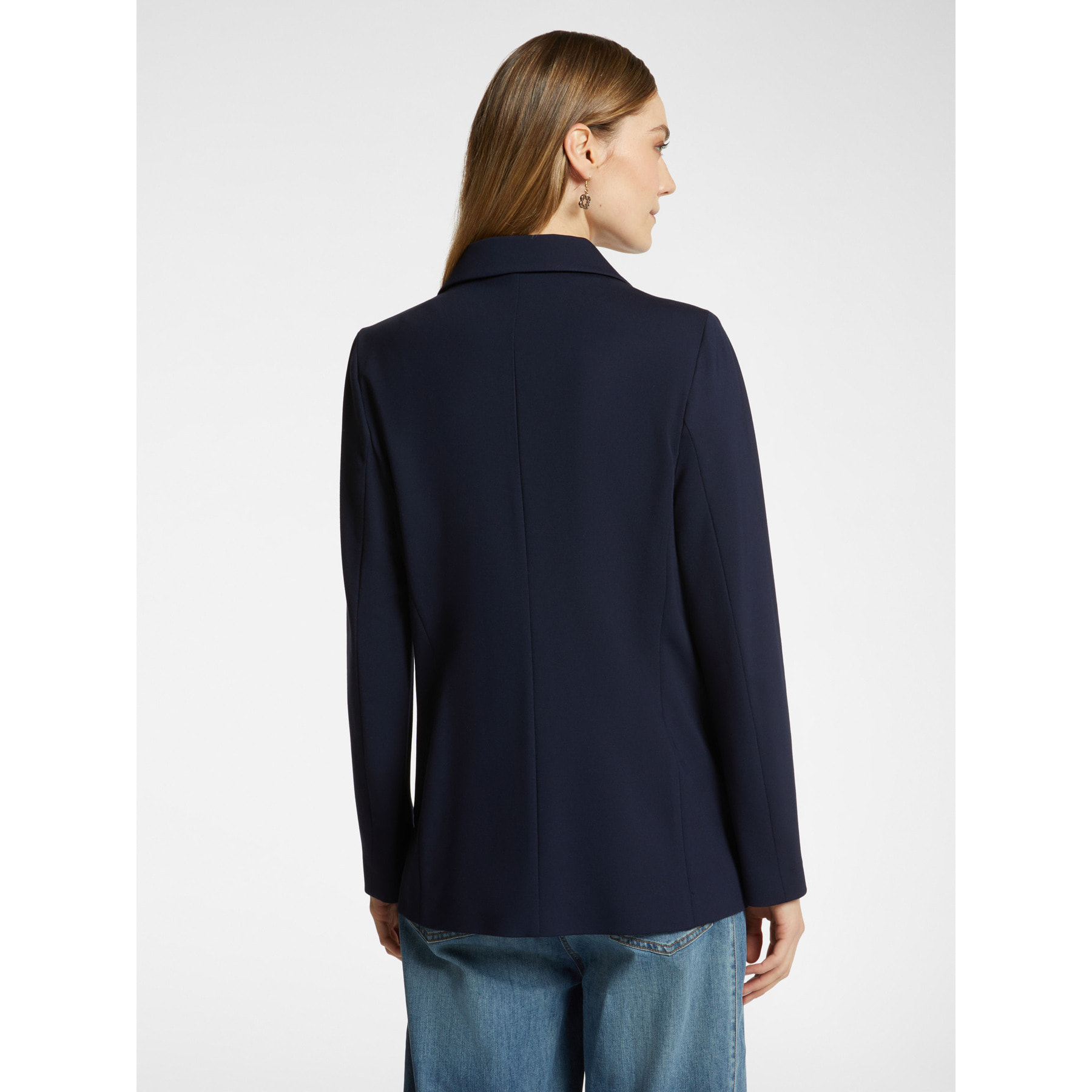 Elena Mirò - Blazer en punto milanés - Azul