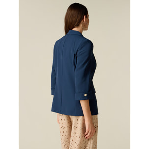 Oltre - Blazer in tessuto fluido - Blu