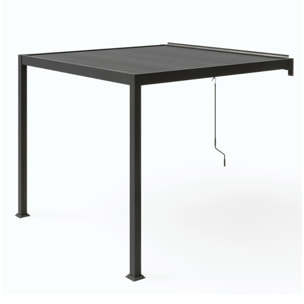 Pergola bioclimatique adossée 3x3 m - BETIM