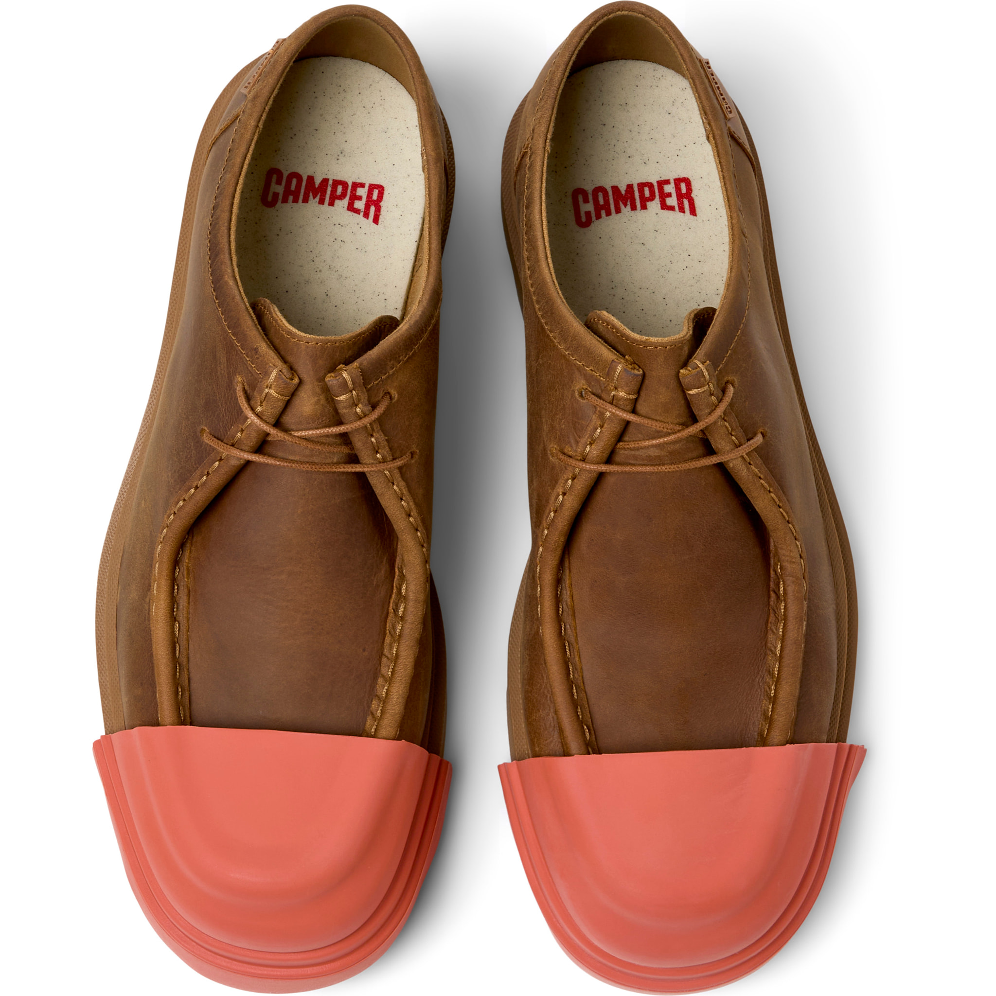 Scarpe stringate - CAMPER Junction - Marrone - Pelle scamosciata