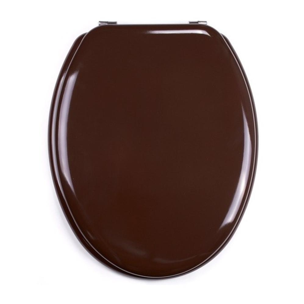 Abattant wc MDF CLÉO Marron Chocolat - Charnières Inox MSV