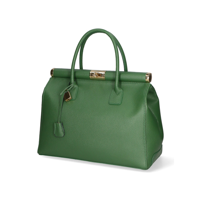 Borsa a mano da donna In Vera pelle Made in Italy 35x26x16 cm
