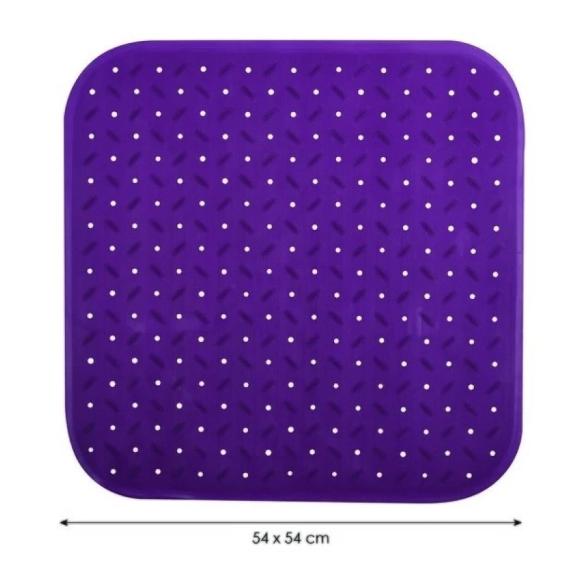 Tapis Fond de douche antidérapant Caoutchouc CLASS 54x54cm Mauve MSV