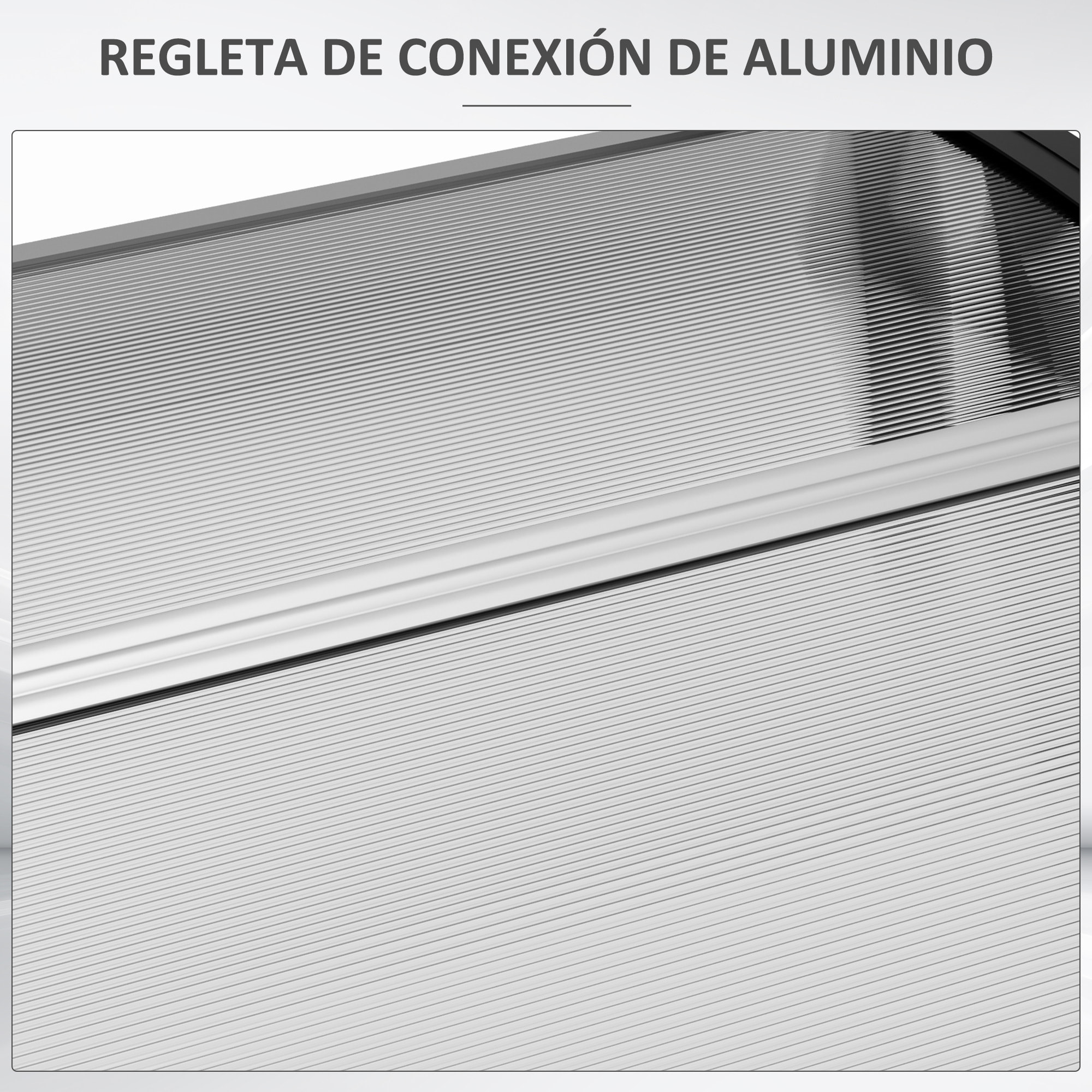 Tejadillo de Protección 110x60 cm Marquesina Exterior para Puertas y Ventanas contra Sol y Lluvia con Soporte de PP Policarbonato Transparente