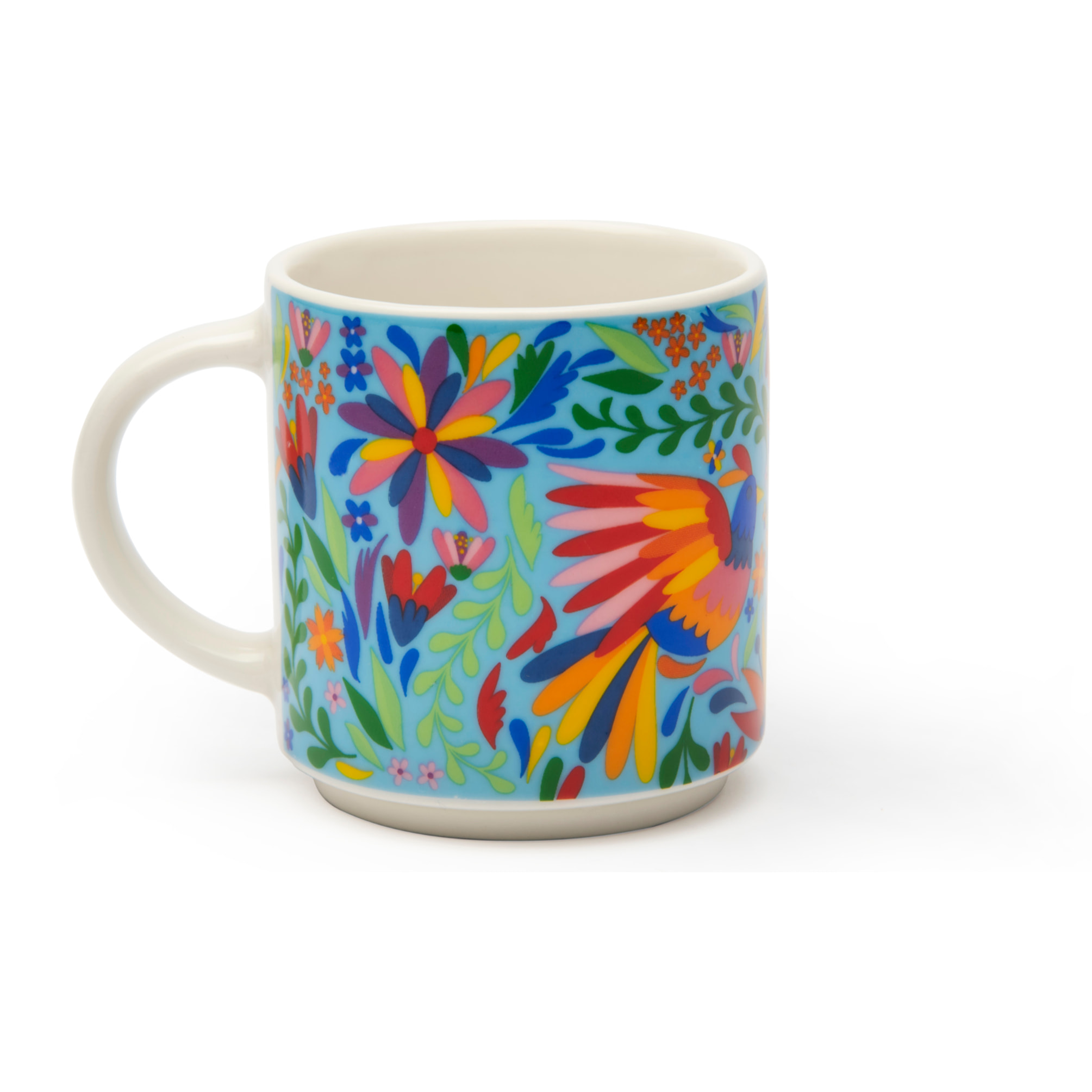 Set 6 Tazzine Caffè Excelsa – Mexican Flowers, New Bone China Multicolore
